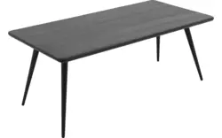 Goossens eettafel bjarte zwart eiken - 8203407-01