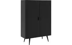 Goossens opbergkast bjarte zwart eiken - 8203430-A-01