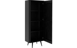 Goossens opbergkast bjarte zwart eiken - 8203431-A-01