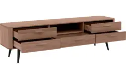 Goossens tv meubel bjarte donker bruin eiken - 8203474-01