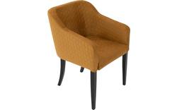 Goossens eetkamerstoel peda geel stof - 8203563-02