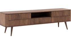Goossens tv meubel seppe donker bruin eiken - 8203768-01