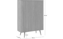 Goossens opbergkast seppe zwart eiken - 8210675-01