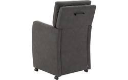 Goossens eetkamerstoel leen grijs micro leer - 8204052-02