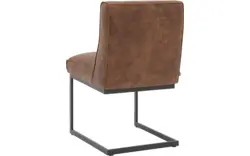 Goossens excellent eetkamerstoel tom bruin leer - 8204082-01