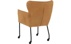 Goossens excellent eetkamerstoel leogang bruin leer - 8204087-02