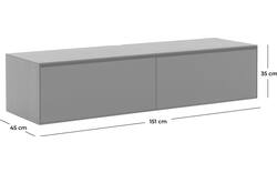 Goossens excellent tv meubel vic wit eiken - 8213080-01