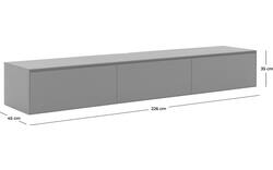 Goossens excellent tv meubel vic zwart eiken - 8203610-01