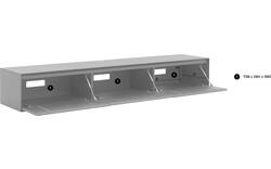Goossens excellent tv meubel vic zwart eiken - 8203610-01