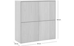 Goossens excellent opbergkast vic blank eiken - 8204326-01