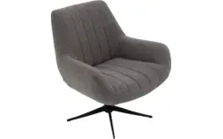 Goossens draaifauteuil kamille grijs stof - 8204611-A-02