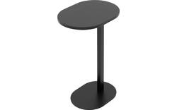 Goossens nachtkastje oval zwart eiken - 8205025-02