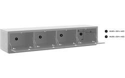 Goossens tv meubel barcelona zwart eiken - 8195387-01