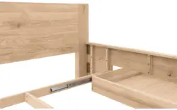 Goossens bedframe bibi onbewerkt eiken - 8205734-01-A