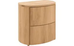 Goossens excellent nachtkastje denzo blank eiken - 8210122-02