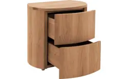 Goossens excellent nachtkastje denzo blank eiken - 8210128-02