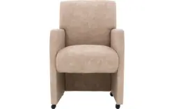 Goossens eetkamerstoel alex beige microvezel - 8210210-02