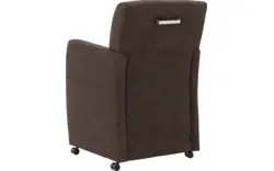 Goossens eetkamerstoel alex bruin microvezel - 8210221-02