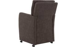 Goossens eetkamerstoel leen grijs microvezel - 8210224-03