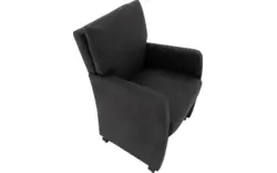 Goossens eetkamerstoel leen grijs microvezel - 8210225-02