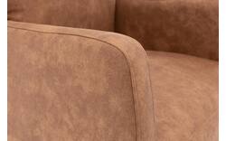 Goossens eetkamerstoel leen bruin microvezel - 8210233-01