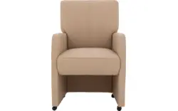 Goossens eetkamerstoel leen wit leer - 8210234-02