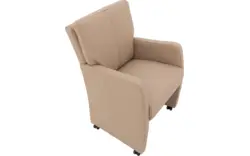 Goossens eetkamerstoel leen wit leer - 8210234-02