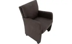 Goossens eetkamerstoel leen grijs microvezel - 8210235-02