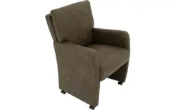 Goossens eetkamerstoel leen groen microvezel - 8210239-02