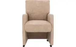 Goossens eetkamerstoel leen beige microvezel - 8210240-02
