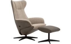 Goossens excellent relaxstoel avec grijs leer - 8210273-02