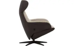 Goossens excellent relaxstoel avec grijs leer - 8210274-02