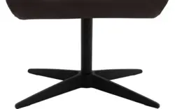 Goossens voetenbank avec grijs leer - 8210338-01