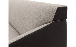 Goossens excellent zitbank montreal grijs leer - 8210342-02