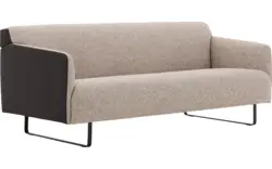 Goossens excellent zitbank montreal grijs leer - 8210346-02