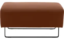 Goossens voetenbank montreal bruin leer - 8210391-02