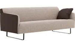 Goossens excellent zitbank montreal bruin leer - 8210401-02