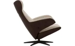 Goossens excellent relaxstoel avec bruin leer - 8210411-02