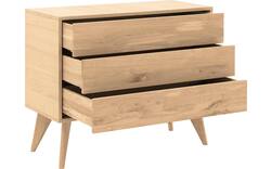 Goossens ladekast cosima wit eiken - 8210482-02