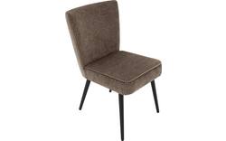 Goossens eetkamerstoel rob bruin stof - 8210507-02