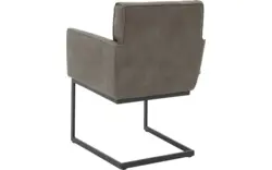 Goossens excellent eetkamerstoel tom grijs leer - 8210515-01