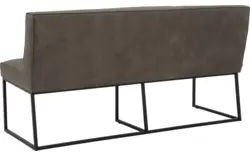 Goossens excellent eetbank tom grijs leer - 8210537-02