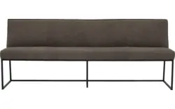 Goossens excellent eetbank tom grijs leer - 8210557-02