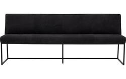 Goossens excellent eetbank tom zwart leer - 8210564-02