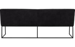 Goossens excellent eetbank tom zwart leer - 8210564-02