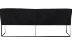 Goossens excellent eetbank tom zwart leer - 8210564-02
