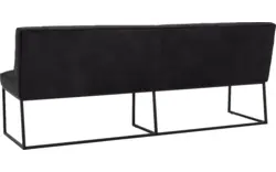 Goossens excellent eetbank tom zwart leer - 8210564-02