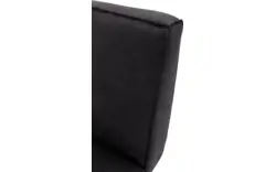 Goossens excellent eetbank tom zwart leer - 8210564-02