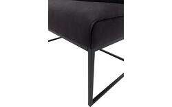 Goossens excellent eetbank tom zwart leer - 8210564-02