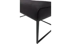 Goossens excellent eetbank tom zwart leer - 8210564-02